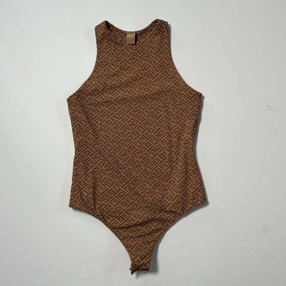 Fendi x SKIMS crewneck bodysuit